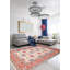 Tapis unique en laine noué à la main 6 pi 5 po x 10 pi 5 po nouvel âge Amai - rouge / bleu / brun