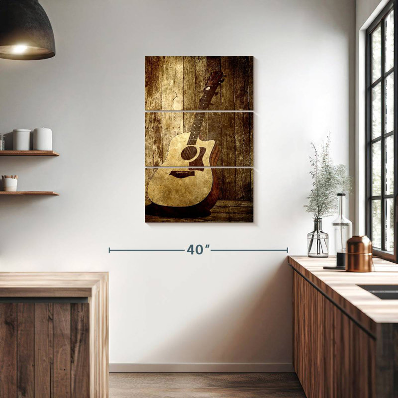 Guitare acoustique Abarca Country, H 38 po x l 24 po
