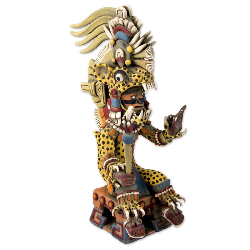 Figurine Hopewell Aztec Tezcatlipoca Jaguar