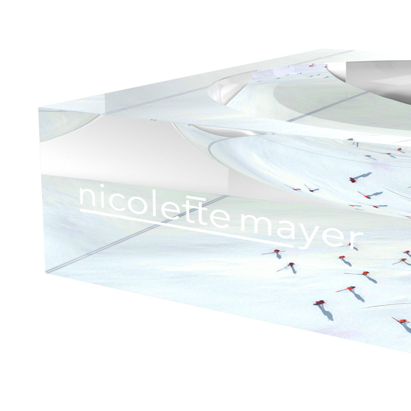 Aerial Group Acrylic Decorative Tray, 6"W x 6"D x 2"H
