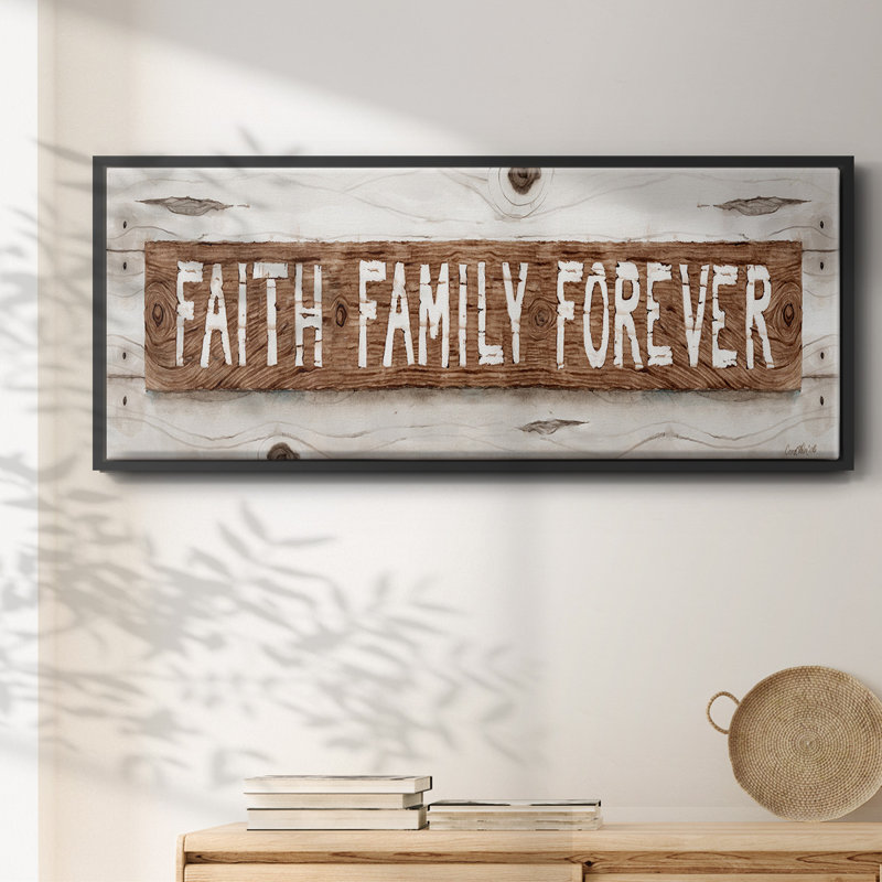 Faith Family Forever - toile encadrée, H 24 po x l 60 po