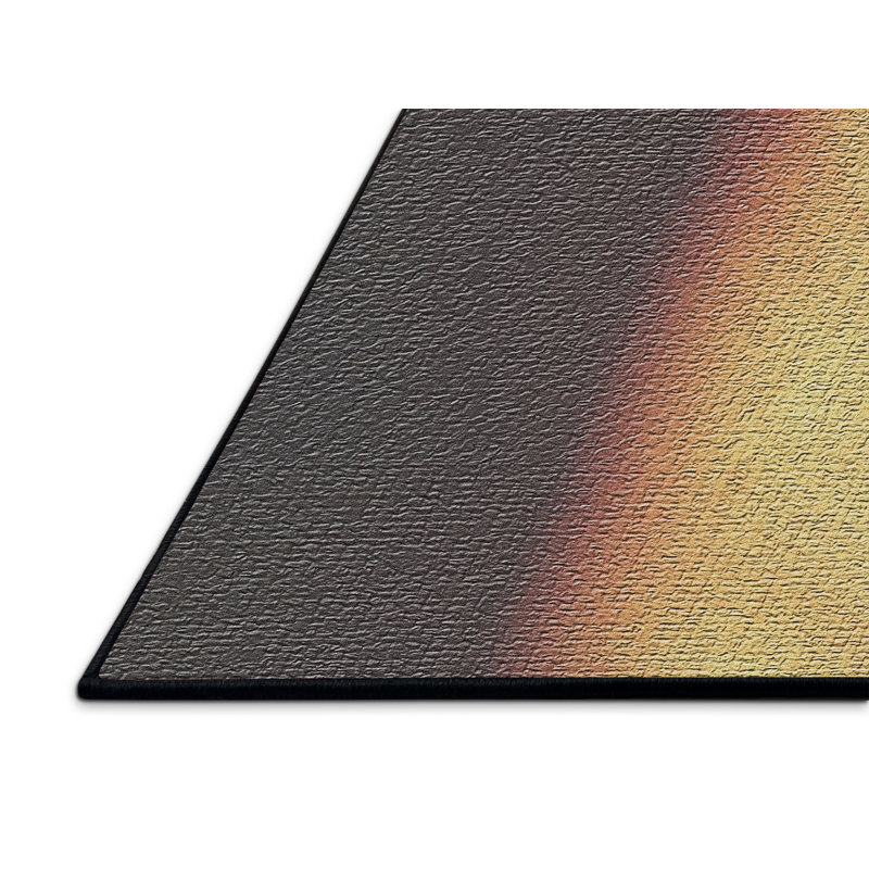 Tapis brune 1 zone de guitare acoustique, Rectangle 2 pi x 4 pi