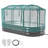 Galvanized Raised Garden Bed, 6 x 3 x 1 ft, with Self Watering System and Mesh Cover, Oval Metal Planter Box Kit Outdoor, Rustproof Alu-Zinc, for Planting Flowers Fruits Vegetables, Dark Gray