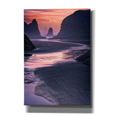 «Last Light On Bandon Beach» par Rick Berk, art mural sur toile