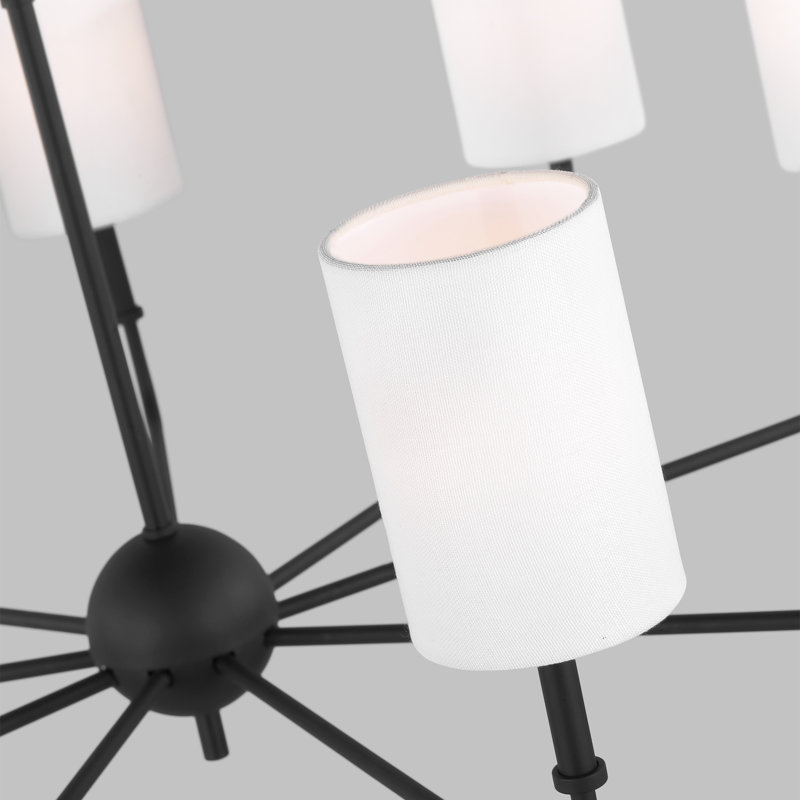Rowley 9-Light Chandelier, Midnight Black