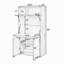 Armoire de cuisine avec comptoir pliable et prise électrique-1753092334