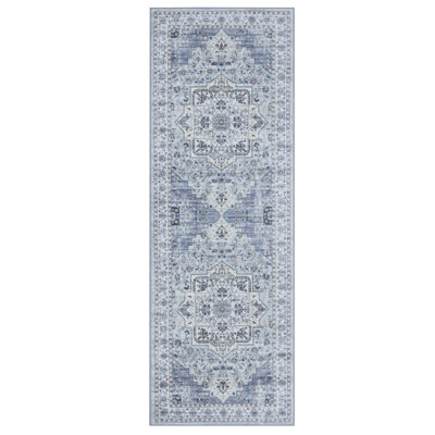 Machine Washable Rug with Rubber Backing Non-Slip Carpet for Living Room, Bedroom, Dining Room, Office, Playroom, Nursery