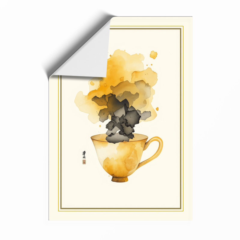 Steaming Tea Modern - Framed Print, Unframed, A1 - 84.1 x 59.4 cm