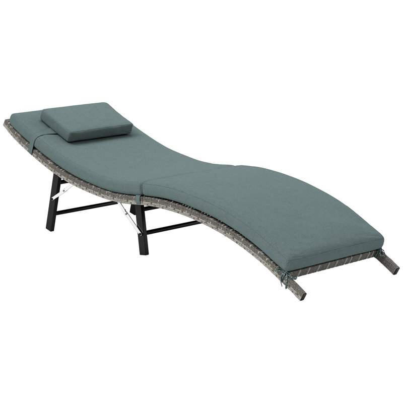 196cm Long Single Chaise with Cushions