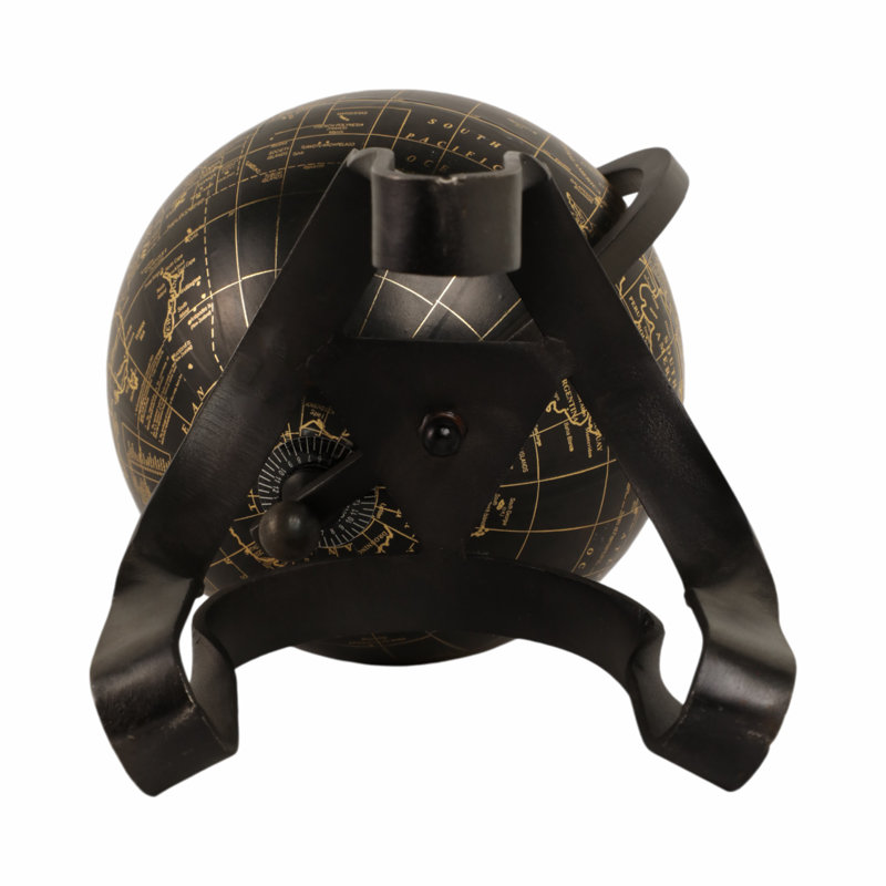 22" Rally Large Metal Globe, 17" H x 9" W x 8" D
