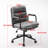 Mid Back Office Chair With 40 Reclining Back, Wheels, Arms, Ergonomic Pu Leather, 360 Swivel, Adjustable Height, Brown, Double Sponge Cushion, Good For And Living Room Use Leather Wheels Padded ,-853555167