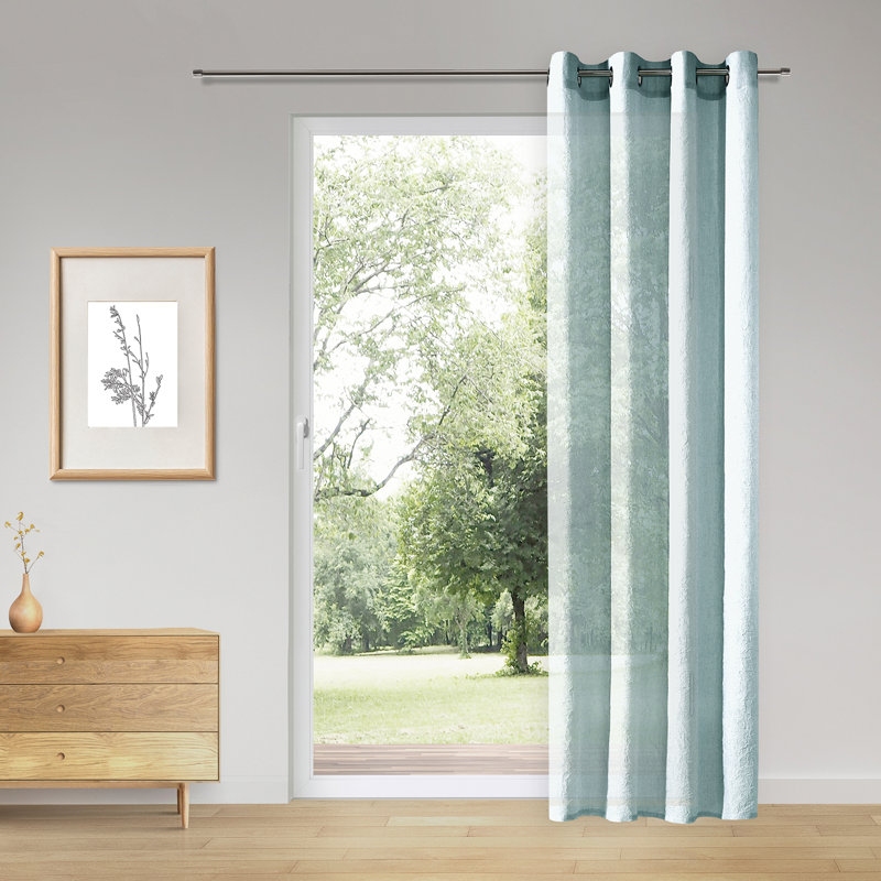 Argirios Semi Sheer Curtain, Green