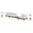 Rio 125" Wide Outdoor Patio Sofa with Cushions