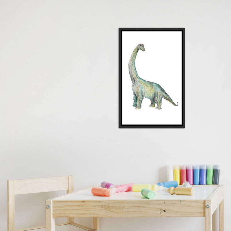 «Dino Brachiosaurus» par Wandering Laur - impression d'art graphique, H 26 po x l 18 po x 1,5 po, Pas de tapis