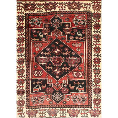 Tapis traditionnel rouge / brun Scavotto