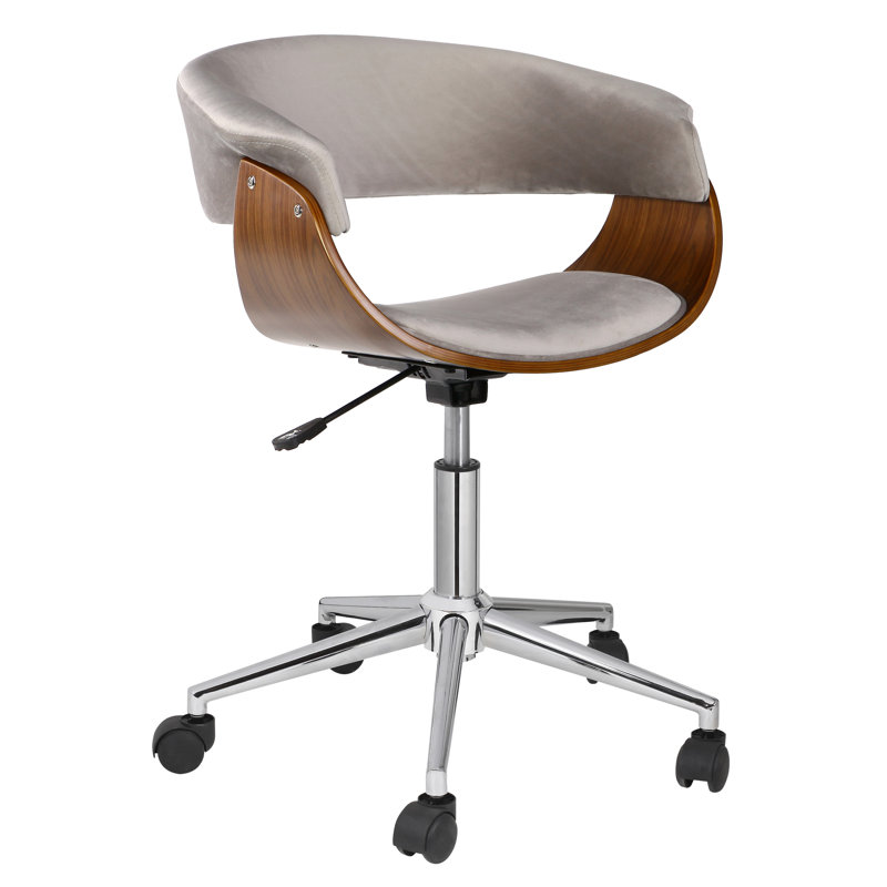 Batholo Suede Task Chair, Gray