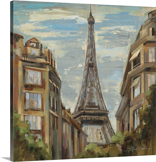 «A Moment in Paris I» par Silvia Vassileva, reproduction d'art sur toile, H 24 po x l 24 po x P 1,25 po
