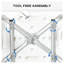 Chaise de douche à hauteur réglable avec dossier et accoudoirs HOMcom, siège de bain rembourré en EVA, structure en aluminium, bleu
