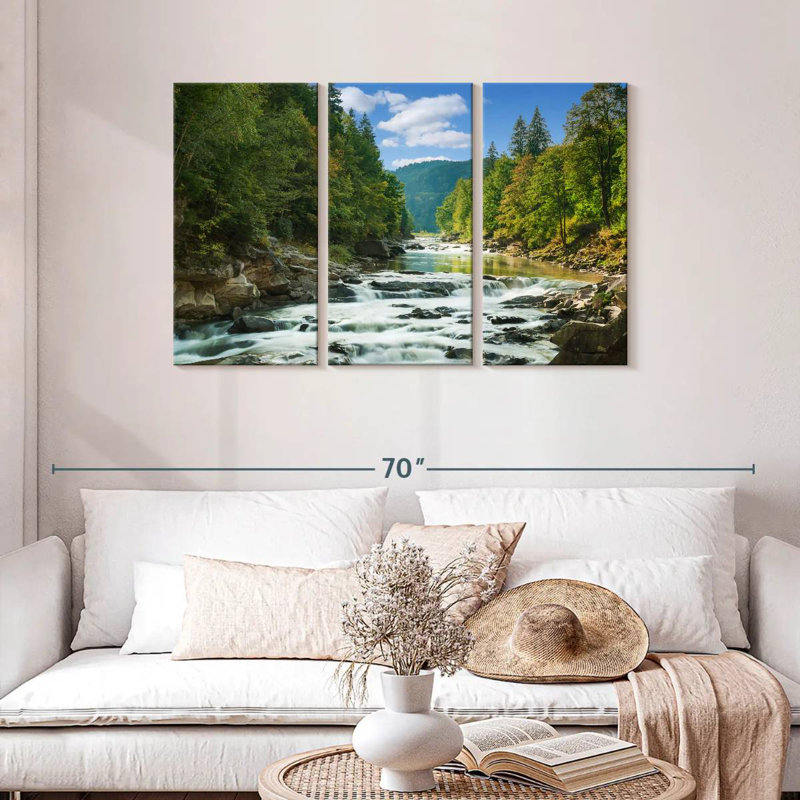Alvord Mountain Waterfall River, 28" H x 45" W