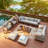 Hesse 8 - Person Modular Patio Conversation Set with Cushions