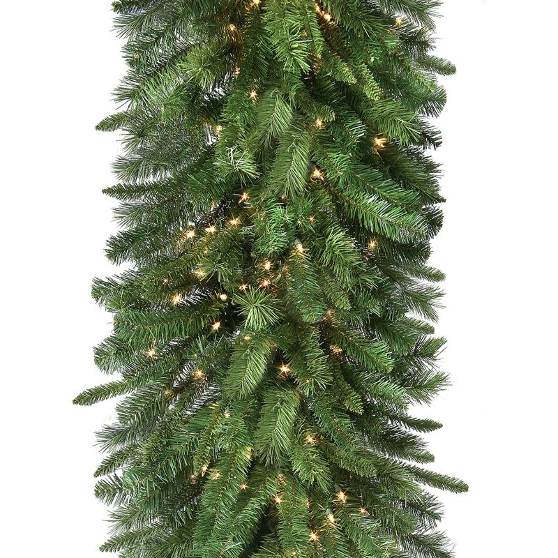 9'x24" LED New Zealand Pine Garland
