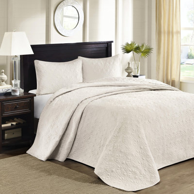 Literie réversible double crème - Coton doux prélavé, matelassage élégant, traité pour la douceur du coton du lit, décor de courtepointe,