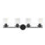 Éclairage pour salle de bain 4 lumières Savoy House Marshall 
Noir mat-552877411