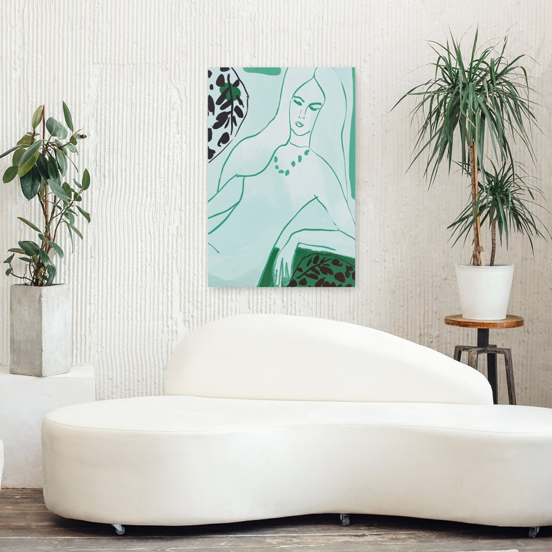 Art mural contemporain nu, H 36 po x l 24 po