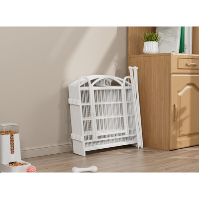 Dog Playpen Indoor 24 Inch 8 Panels Metal Dog Pen Pet Dog Fence Outdoor Exercise Pen With Doors, Heavy Duty Dog Fence Puppy Pen For Large Medium Small Dogs Indoor Outdoor Foldable Pet Exercise Pen