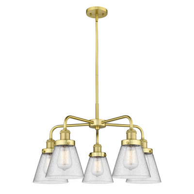 Lustre suspendu 5 lumières Cone
