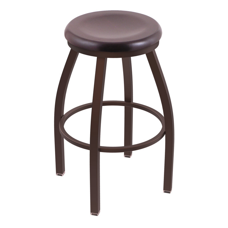 XL 802 Misha Swivel Stool, Dark Cherry Maple, Bronze, Extra Tall (36” Seat Height)