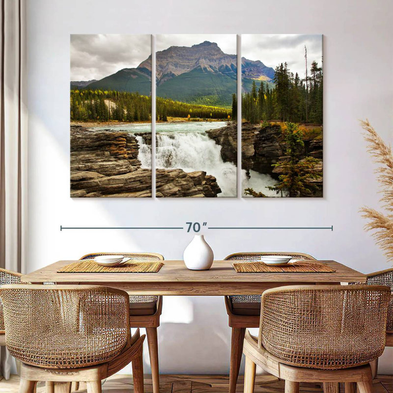 Alvord Sunwapta Waterfalls, 36" H x 57" W