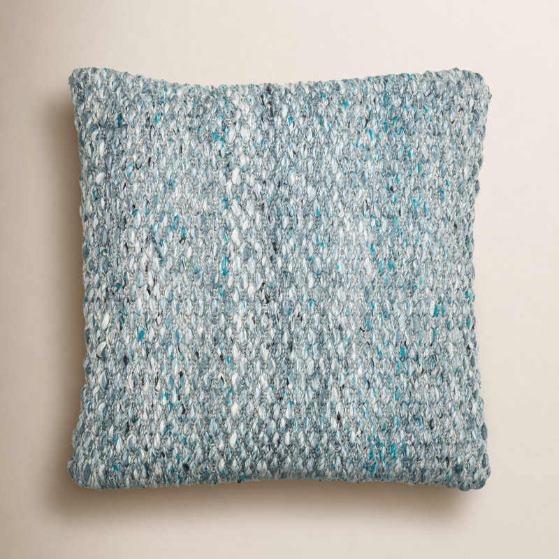 Throw Pillow, 20"H x 20"W, Blue, Pillow Cover Only - No Insert
