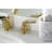 Kingston Brass Magellan Two-Handle 3-Hole Deck Mount Widespread Bathroom Faucet with Brass Pop-Up Drain-55386792