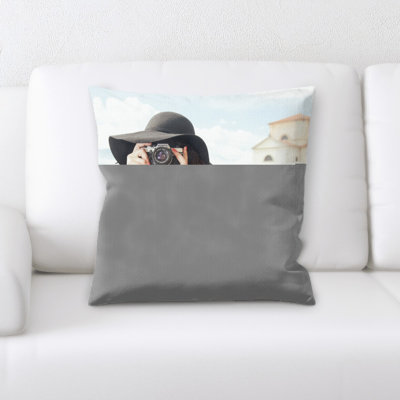 Microsuede Throw Pillow