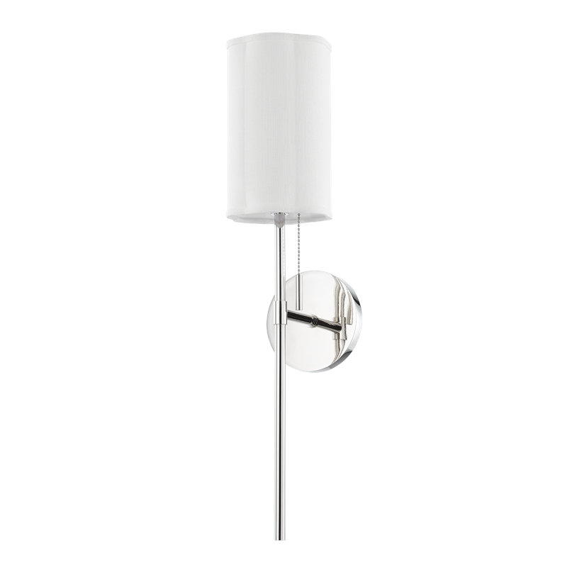 Fawn 1 Light Wall Sconce, Polished Nickel