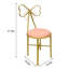 Tabouret de coiffeuse en flanelle / cuir 2 pièces