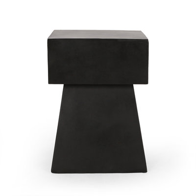 Side Table With Exceptional Pedestal Shape by Latitude Run
