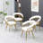 Modern Mid Century Dining Chair, Upholstered Velvet Dining Room Chairs with Metal Legs for Makeup/Living Room-79379166