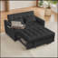 Canapé-lit moderne en velours avec dossier réglable et fabrication durable, parfait pour une assise et un sommeil confortables-409458304-409458316