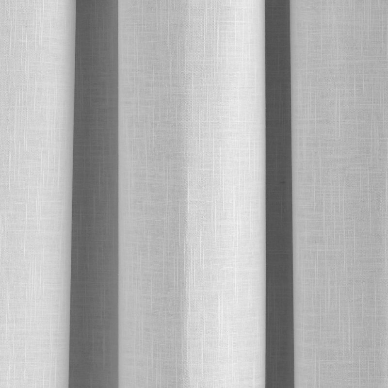 Bellavista Room Darkening Curtain Single Panel, White, Width 145 x Drop 180cm