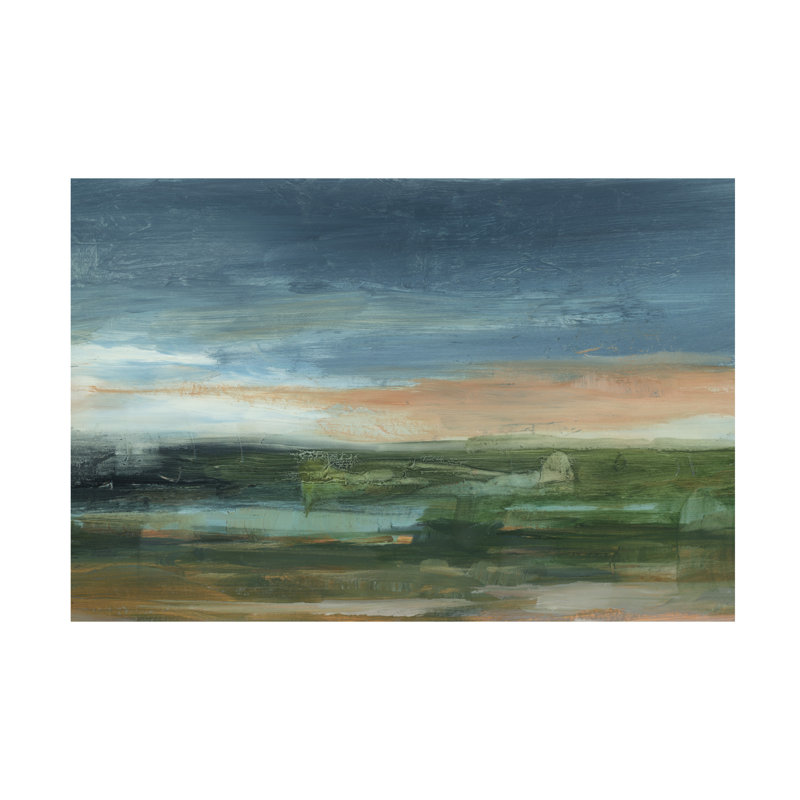 Art mural sur toile tendue - "Warm horizon I" d'Ethan Harper pour décoration de salon, de chambre à coucher ou de bureau - 12 x 19