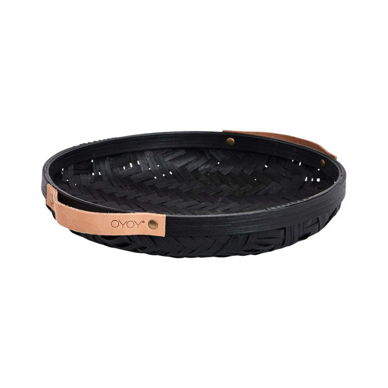 Sporta Bamboo Bread Basket, Black