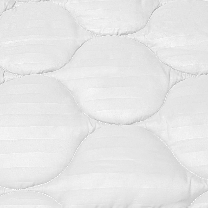 Premium Stripe Generously Filled Mattress Topper, King