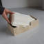 Porte-serviette en travertin, porte-serviette d'invité, panier à main en papier pour salle de bain / cuisine / restaurant