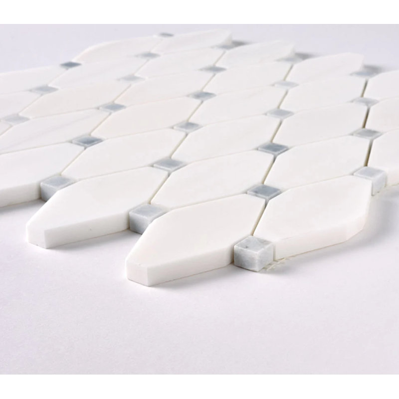 12" x 12" Marble Basketweave Mosaic Tile