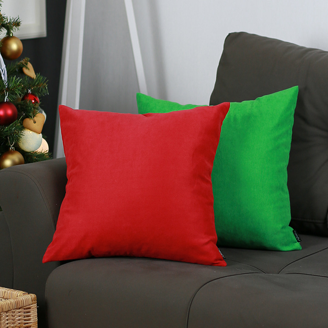 Christmas Merry Christmas 2 Piece Throw Pillow Cover Set (Set of 2) Apolena