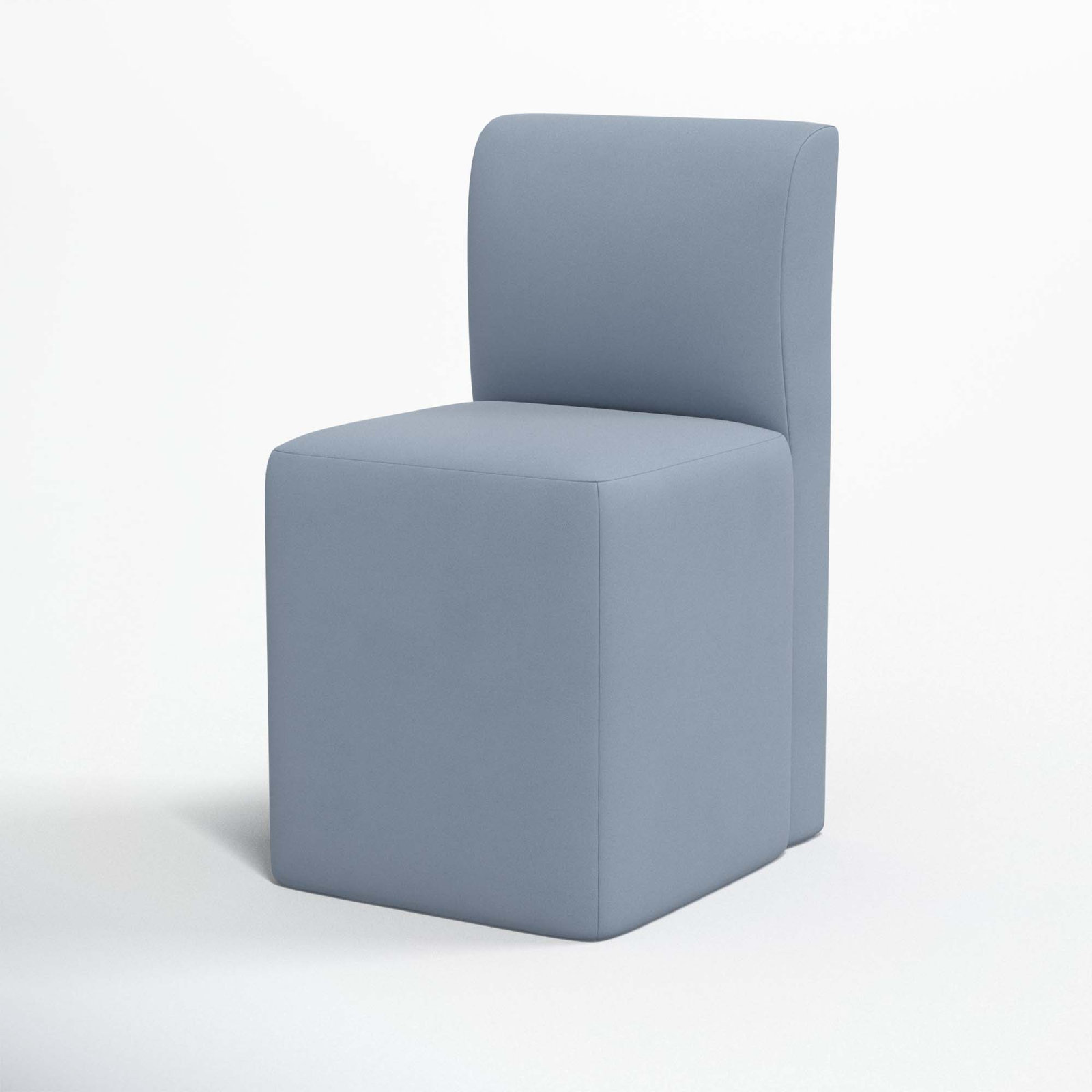 Mendy Linen Parsons Dining Chair, Classic Ocean Velvet