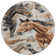 Machine Washable Indoor/Outdoor Cinead ACN1720 Beige Rug