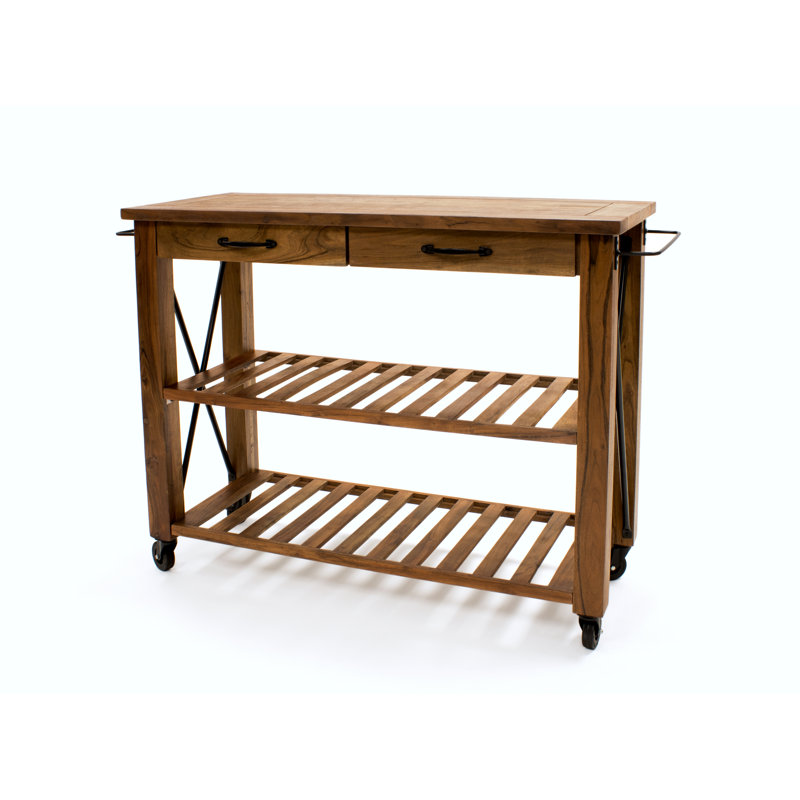 Leola Solid Wood Kitchen Cart